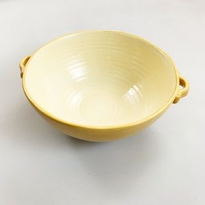 POTTERY BARN Rustic Olive Handled Serving Bowl 11" Farmhouse Kitchen Saffron